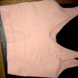 Pink Cropped Tank Top